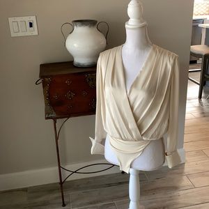 Favorite Daughter cream bodysuit nwot